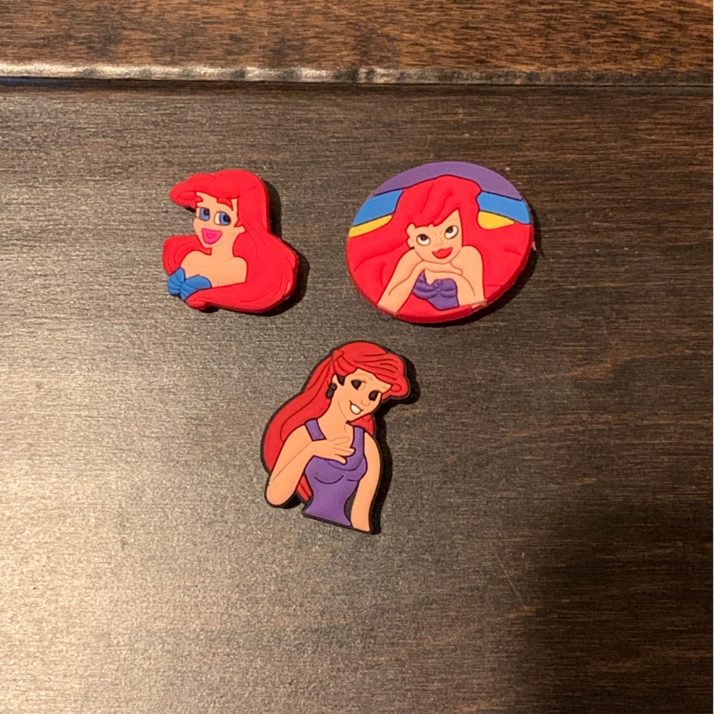 Little mermaid Ariel shoe charms
